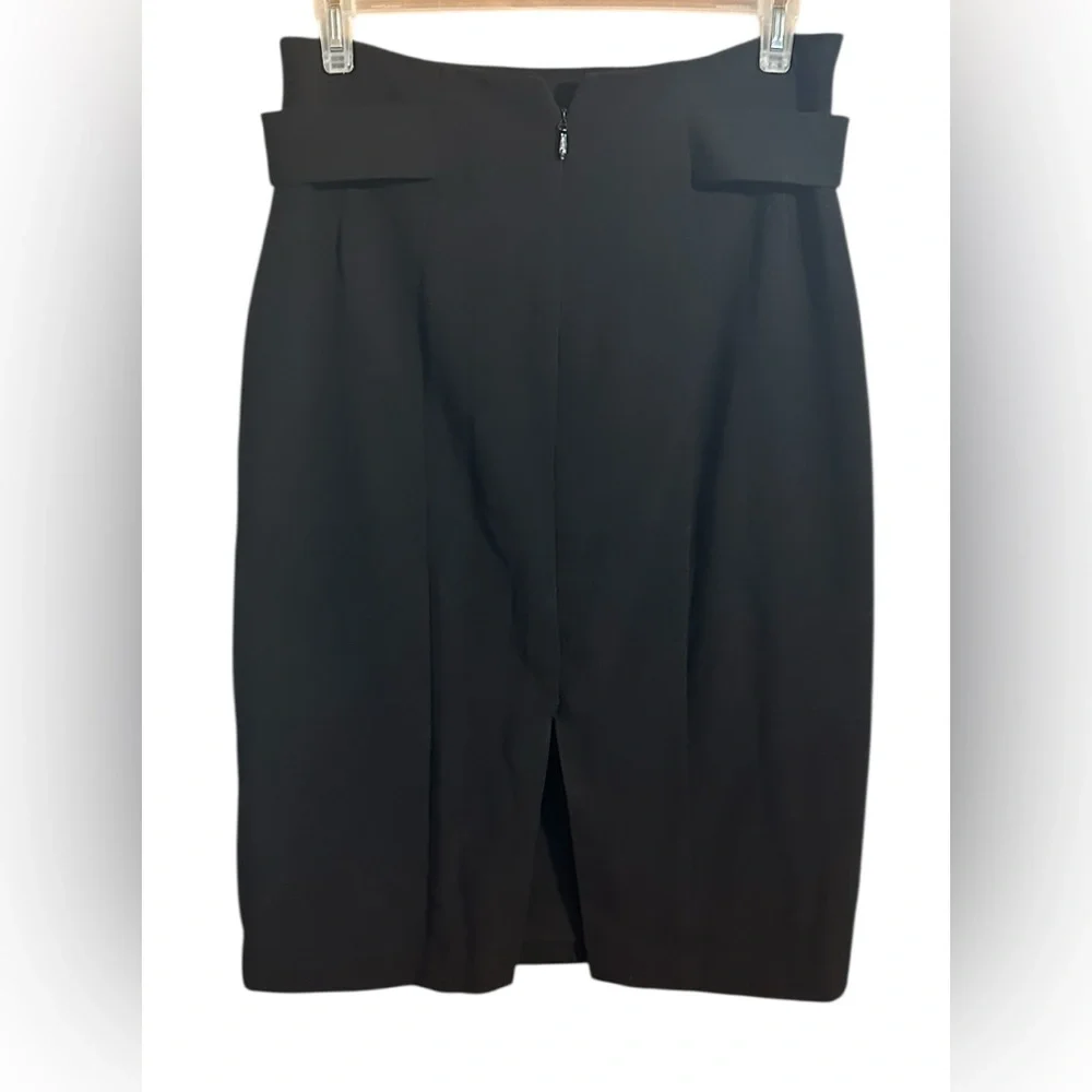 Eva Mendes New York & Company Collection Black Pencil Skirt w Back Slit. Size 12